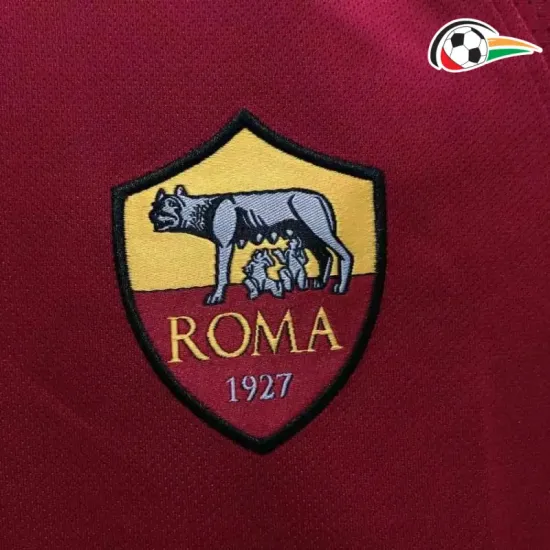 Camisa AS Roma Titular 2017/18 Retrô Vermelho