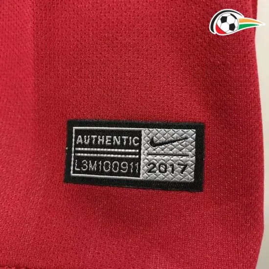 Camisa AS Roma Titular 2017/18 Retrô Vermelho