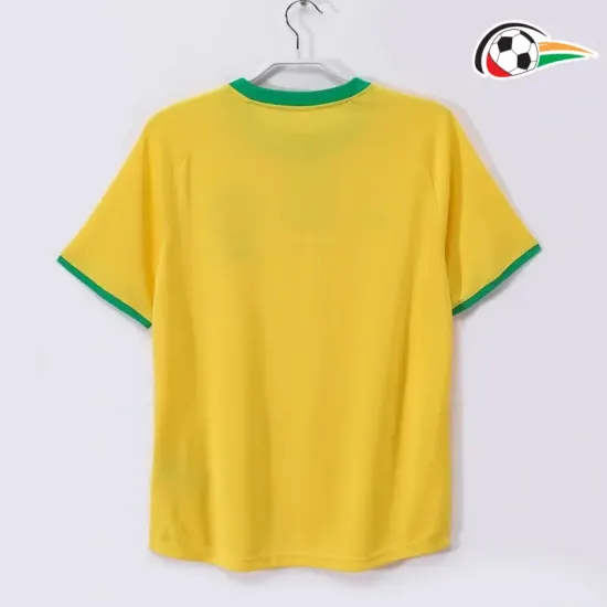 Camisa Brasil Titular 2000 Retrô Amarelo