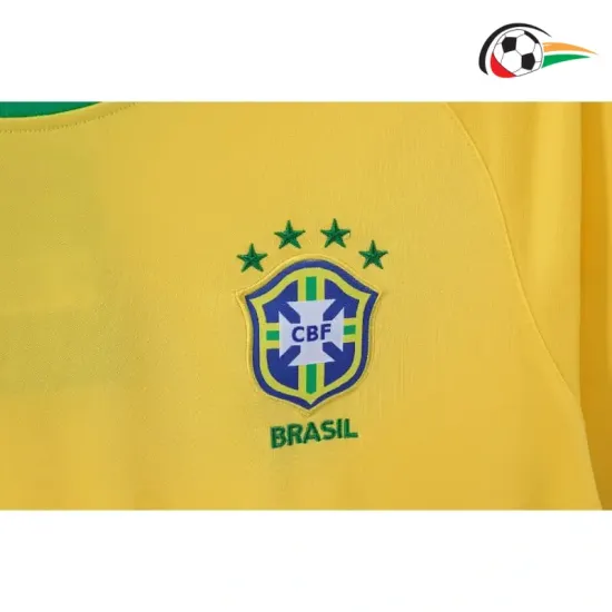 Camisa Brasil Titular 2000 Retrô Amarelo