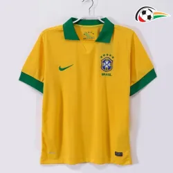 Camisa Brasil Titular 2013 Retrô Amarelo