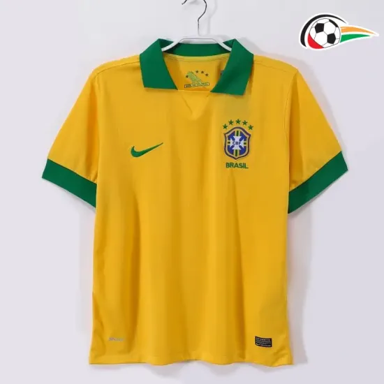 Camisa Brasil Titular 2013 Retrô Amarelo
