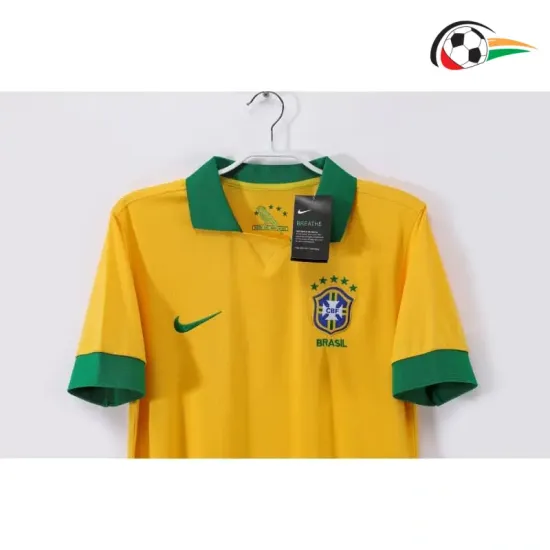 Camisa Brasil Titular 2013 Retrô Amarelo