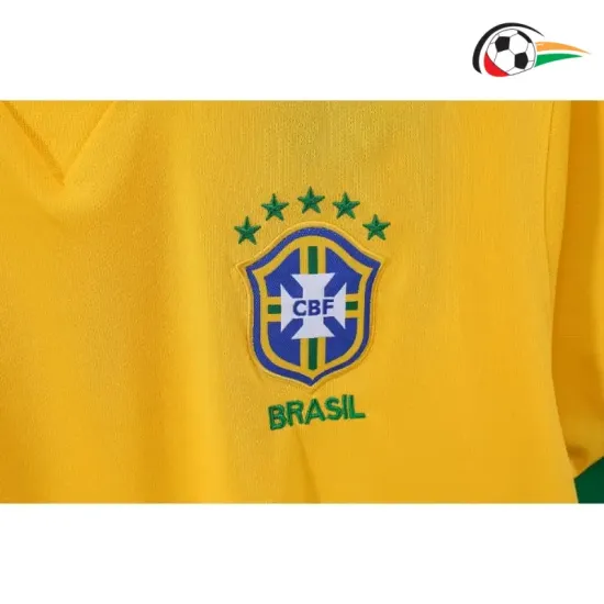 Camisa Brasil Titular 2013 Retrô Amarelo