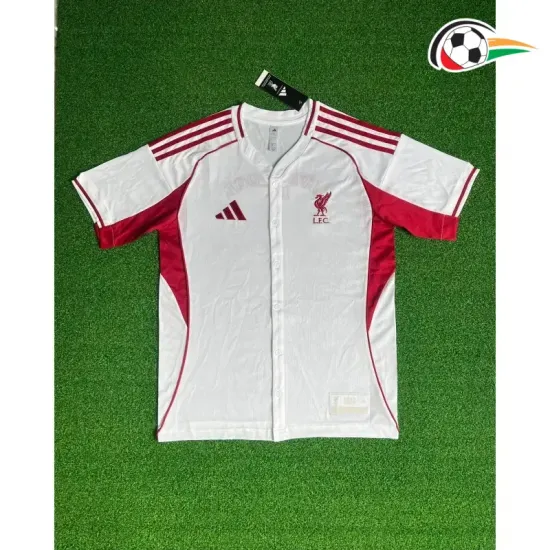 Camisa Liverpool 2025/2026 Camisa de Beisebol Branco