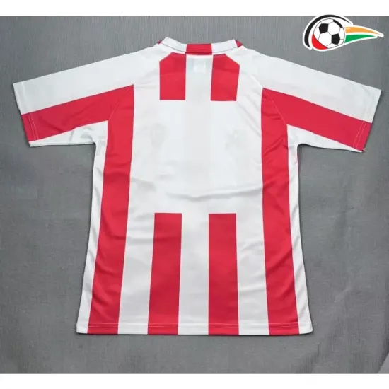 Camisa Sporting de Gijón Titular 1986/88 Retrô Branco/Vermelho