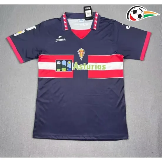 Camisa Sporting de Gijón Third 1996/97 Retrô Azul Marinho