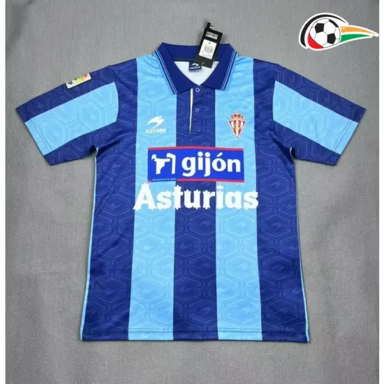 Camisa Sporting de Gijón Third 2002/03 Retrô Azul