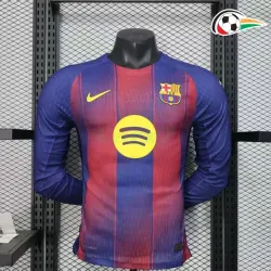Camisa Barcelona Titular 2025/2026 Versão Jogador ML Vermelho/Azul