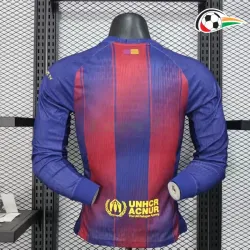 Camisa Barcelona Titular 2025/2026 Versão Jogador ML Vermelho/Azul