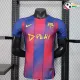 Camisa Barcelona x Ed Sheeran Titular 2025/2026 Versão Jogador Azul/Vermelho