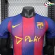 Camisa Barcelona x Ed Sheeran Titular 2025/2026 Versão Jogador Azul/Vermelho