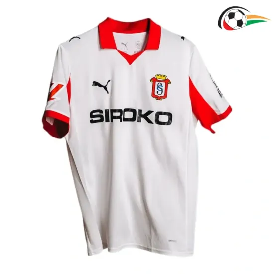 Camisa Sporting de Gijón Third 2025/2026 com Patch da La Liga Branco
