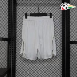 Shorts Aston Villa Titular 2025/2026 Versão Jogador Branco