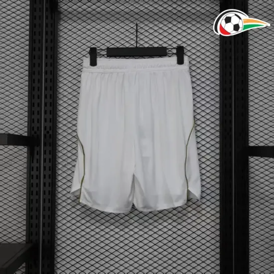 Shorts Aston Villa Titular 2025/2026 Versão Jogador Branco