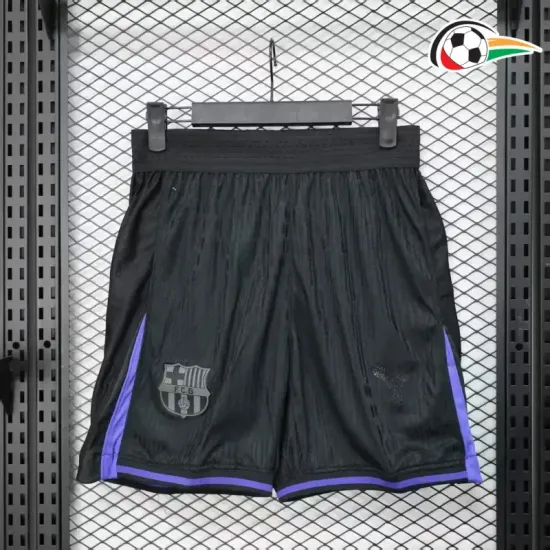 Shorts Barcelona x Kobe Bryant Pré-Corrida 2025/2026 Versão Jogador Preto/Roxo