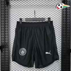Shorts Manchester City Reserva 2025/2026 Versão Jogador Preto