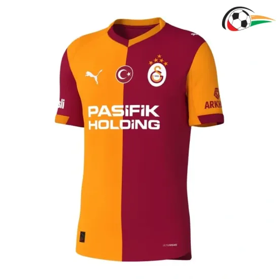 Camisa Galatasaray Titular 2025/2026 Vermelho/Laranja