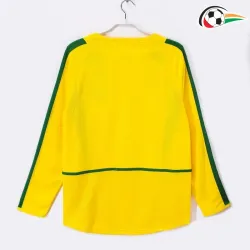 Camisa Brasil Titular 2002 Retrô ML Amarelo