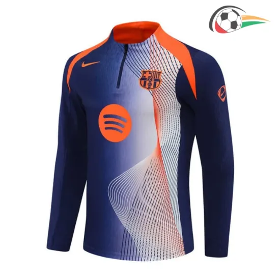 Camisa de treino Barcelona 2025/2026 Azul/Laranja