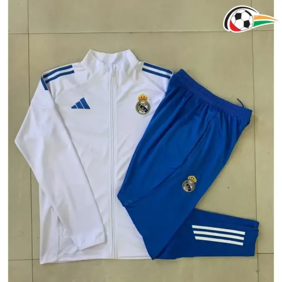 Chandal Real Madrid 2025/2026 Infantil Branco/Azul