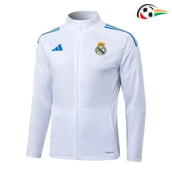 Jaqueta Real Madrid 2025/2026 Branco/Azul