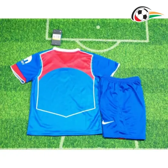 Camisa Atlético de Madrid Third 2025/2026 Infantil Azul/Vermelho