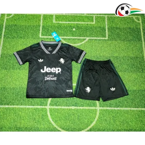 Camisa Juventus Third 2025/2026 Infantil Preto