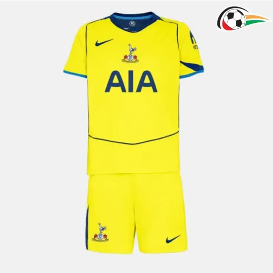 Camisa Tottenham Hotspur Third 2025/2026 Infantil Amarelo