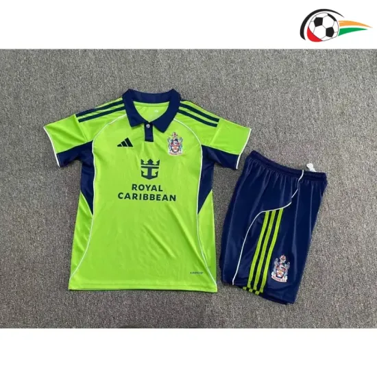 Camisa Fulham F.C. Away 2025/2026 Infantil Verde