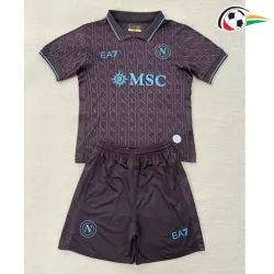 Camisa Napoli Third 2025/2026 Infantil Preto