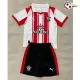 Camisa Southampton Home 2025/2026 Infantil Vermelho/Branco