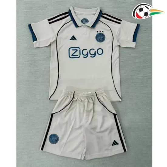 Camisa Ajax Third 2025/2026 Infantil Branco
