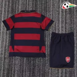 Camisa Arsenal Third 2007/08 Retrô Infantil Vermelho/Preto