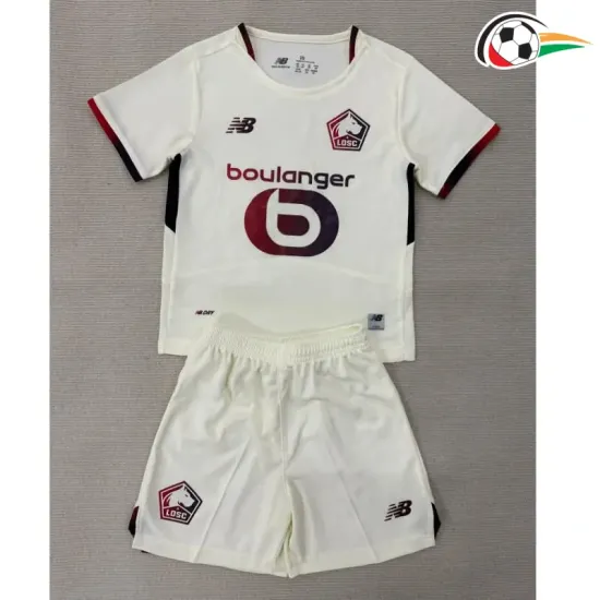 Camisa Lille OSC Away 2025/2026 Infantil Bege