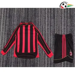 Camisa AC Milan Home 2006/07 Retrô Infantil ML Vermelho/Preto