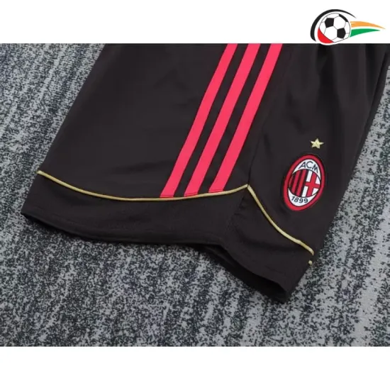Camisa AC Milan Home 2006/07 Retrô Infantil ML Vermelho/Preto