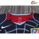 Camisa Atlético de Madrid Away 2004/05 Retrô Infantil ML Azul Marinho