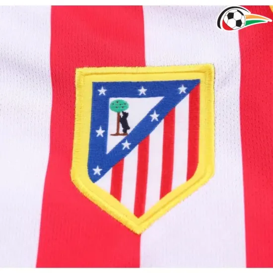 Camisa Atlético de Madrid Home 2004/05 Retrô Infantil ML Vermelho/Branco