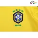 Camisa Brasil Home 1998 Retrô Infantil ML Amarelo