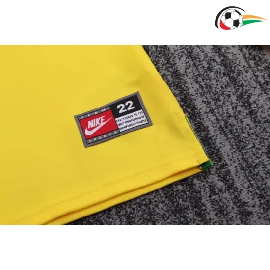 Camisa Brasil Home 1998 Retrô Infantil ML Amarelo