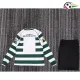 Camisa Lisboa Home 2001/03 Retrô Infantil ML Branco/Verde