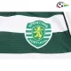 Camisa Lisboa Home 2001/03 Retrô Infantil ML Branco/Verde