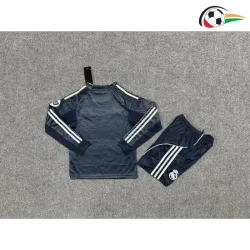 Camisa Real Madrid Away 2025/2026 Infantil ML com Patch HP Azul Marinho