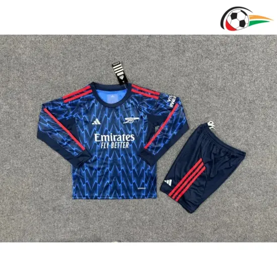 Camisa Arsenal Away 2025/2026 Infantil ML Azul