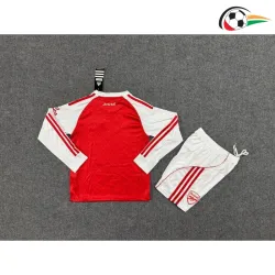 Camisa Arsenal Home 2025/2026 Infantil ML Vermelho/Branco