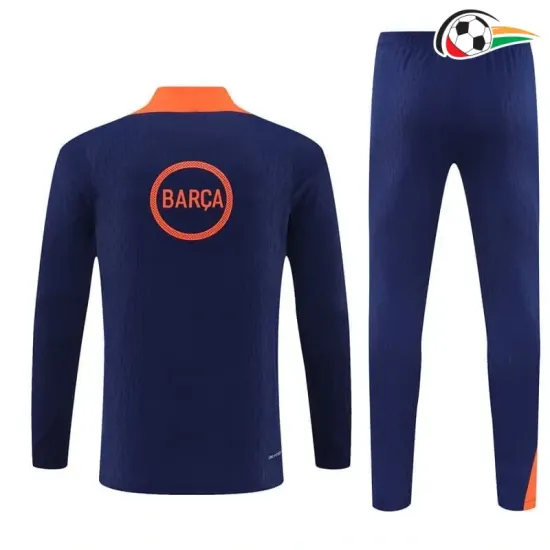 Camisa de treino Barcelona 2025/2026 Infantil Azul/Laranja