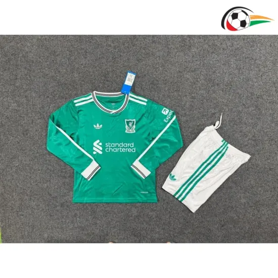 Camisa Liverpool Third 2025/2026 Infantil ML Verde