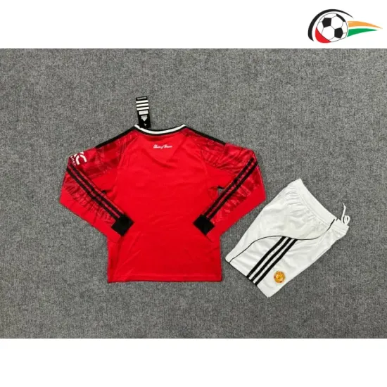 Camisa Manchester United Home 2025/2026 Infantil ML Vermelho