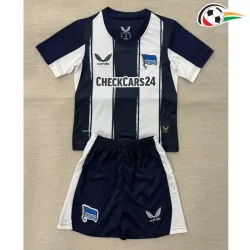 Camisa Hertha Berlin Home 2025/2026 Infantil Azul/Branco